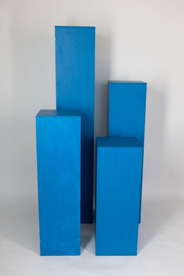 Estructura de madera azul