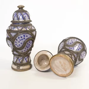 Pareja de vasijas de Fez