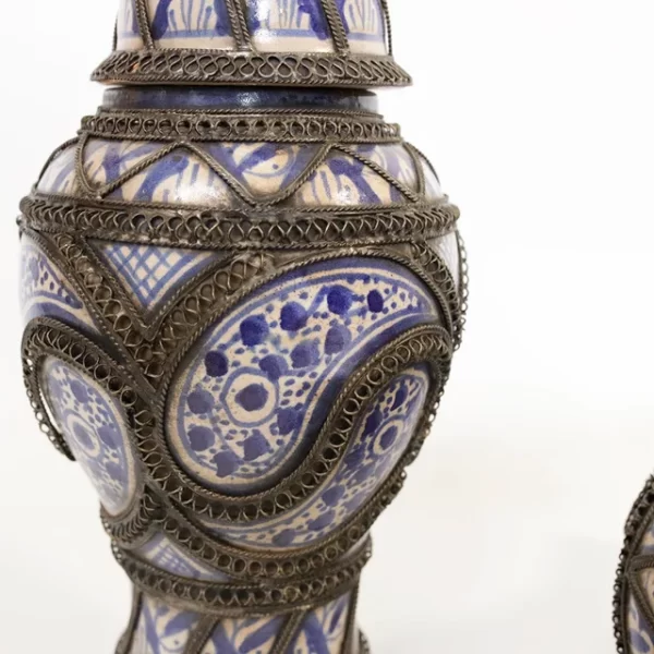 Pareja de vasijas de Fez - Imagen 2